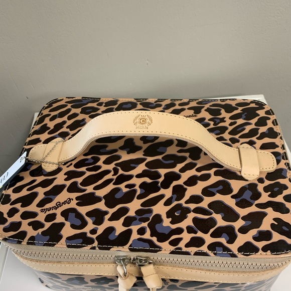 Consuela Blue Jag Train Case - Picture 4 of 6